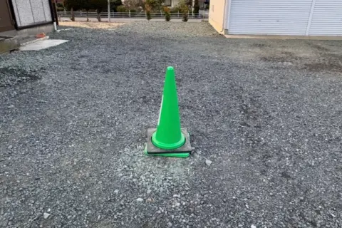 RVパーク鹿中 ダンプステーションの場所（カラーコーン）