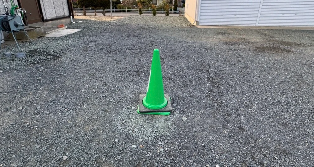 RVパーク鹿中 ダンプステーションの場所（カラーコーン）